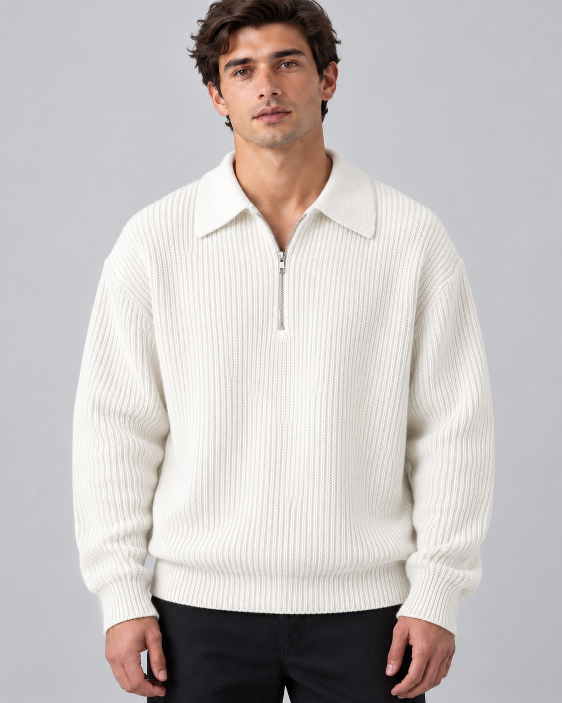 Half-zip sweater