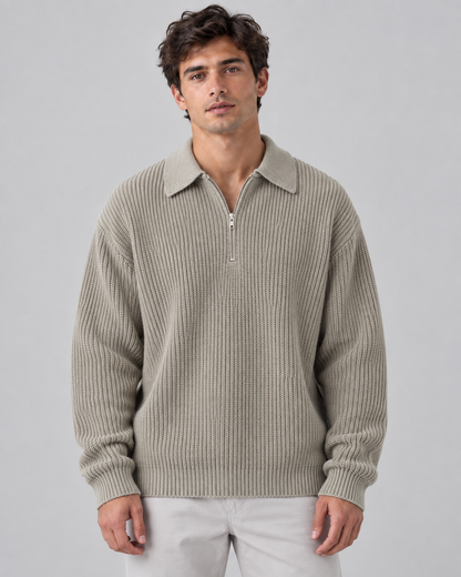 Half-zip sweater