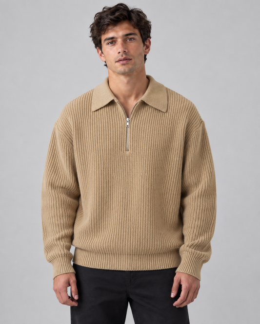 Half-zip sweater