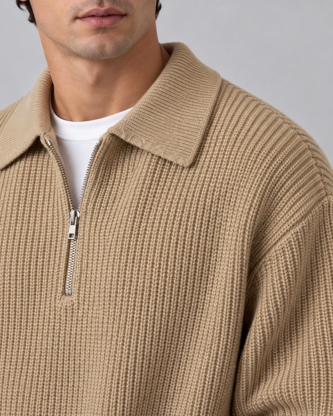 Half-zip sweater