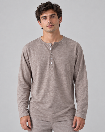 Long-sleeve Henley