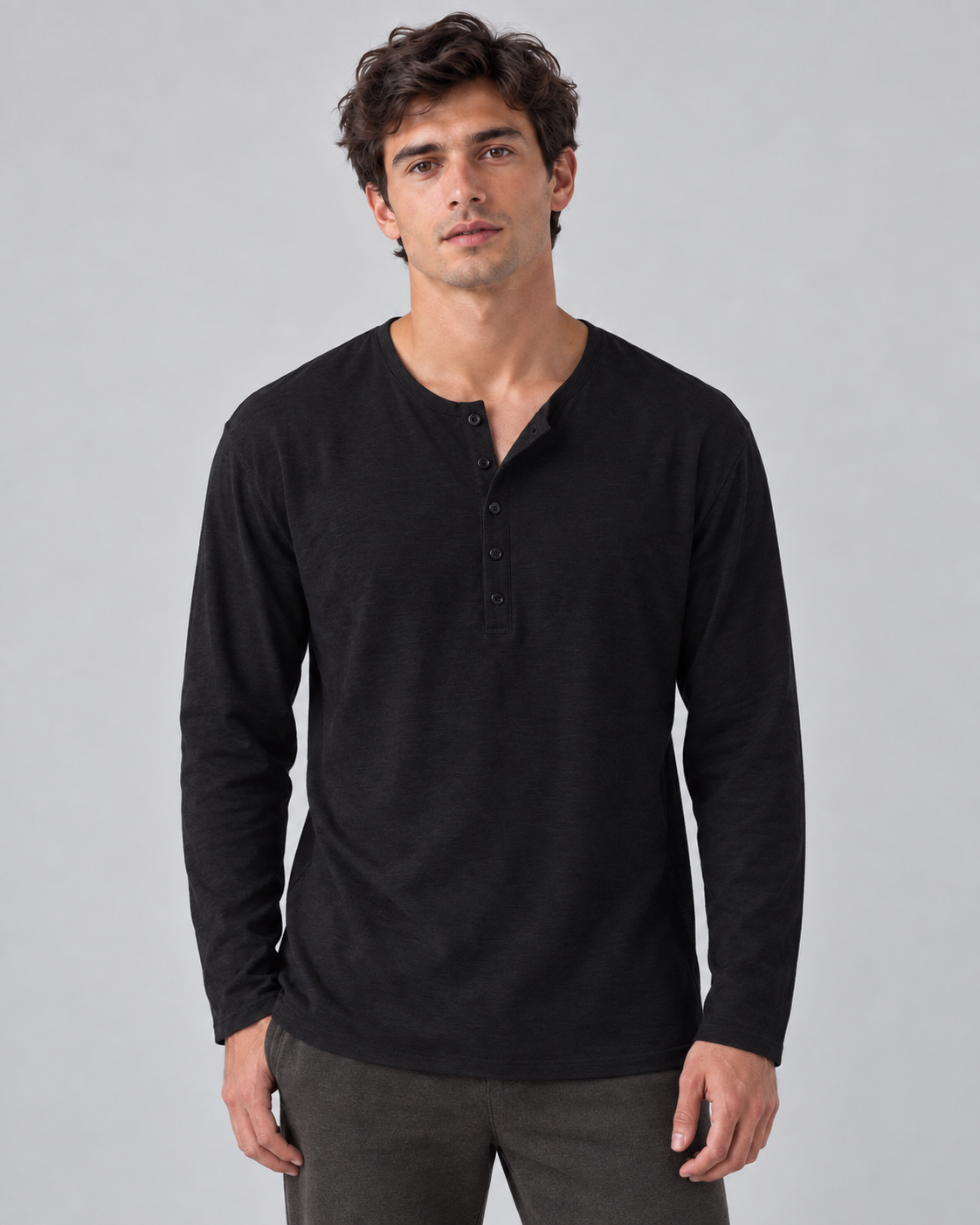 Long-sleeve Henley