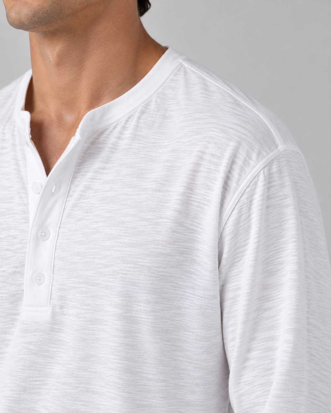Long-sleeve Henley