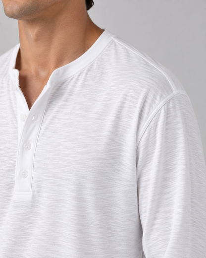 Long-sleeve Henley