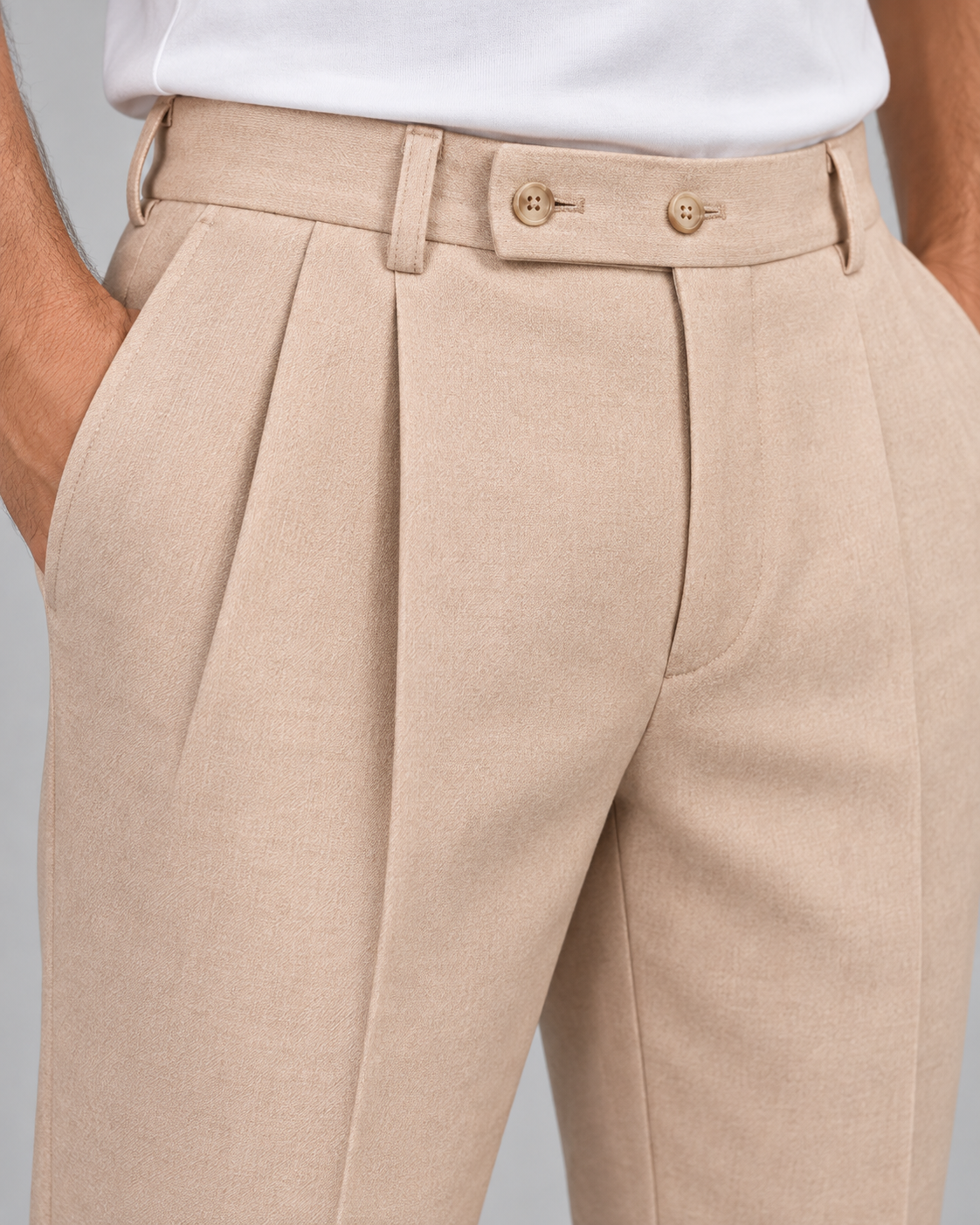 Pleated trousers