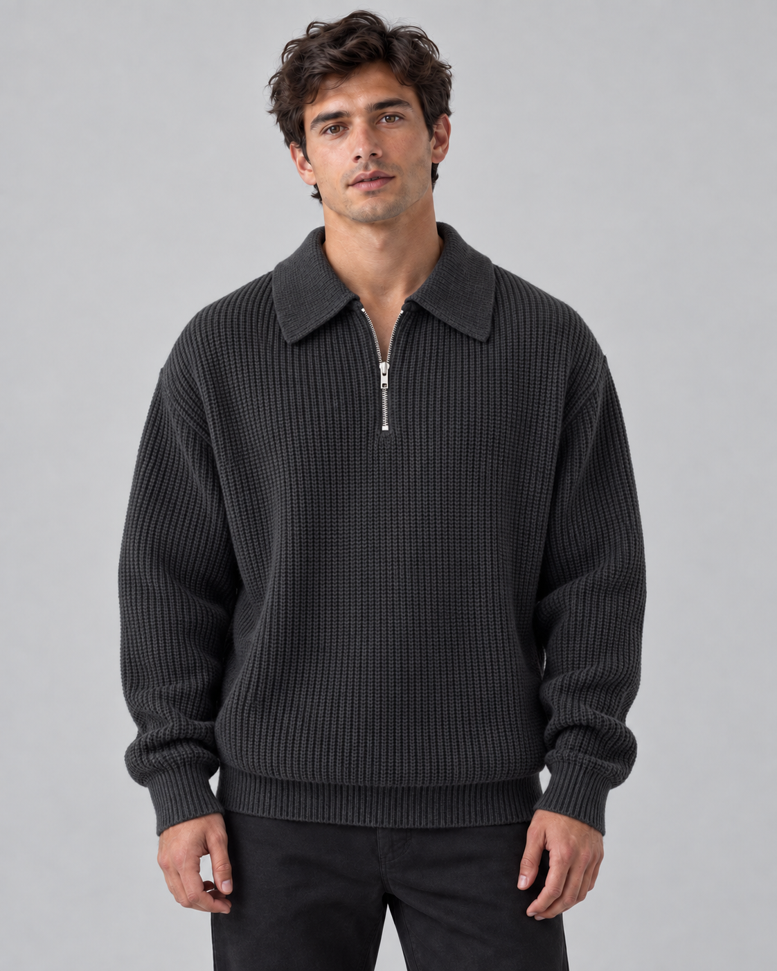 Half-zip sweater