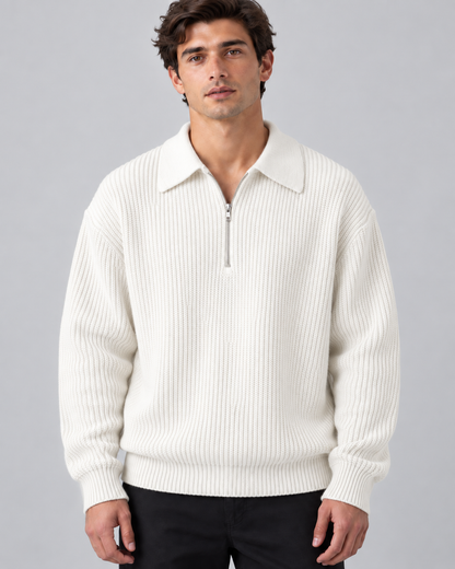 Half-zip sweater