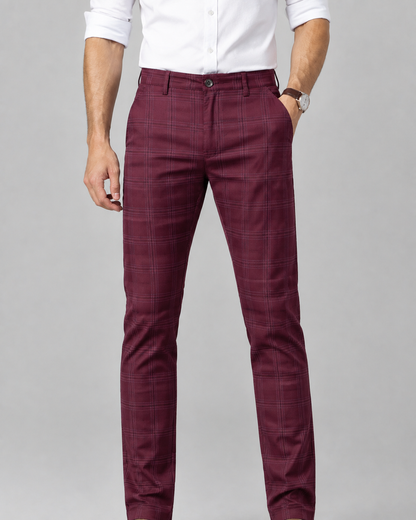 Plaid chinos