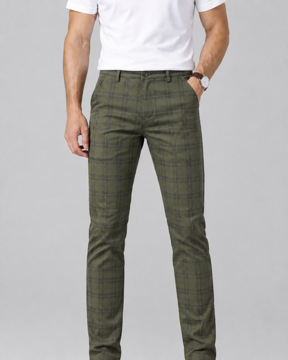 Plaid chinos
