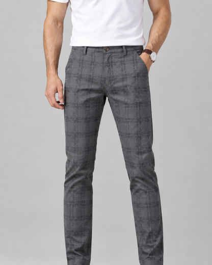Plaid chinos