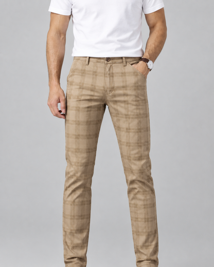 Plaid chinos